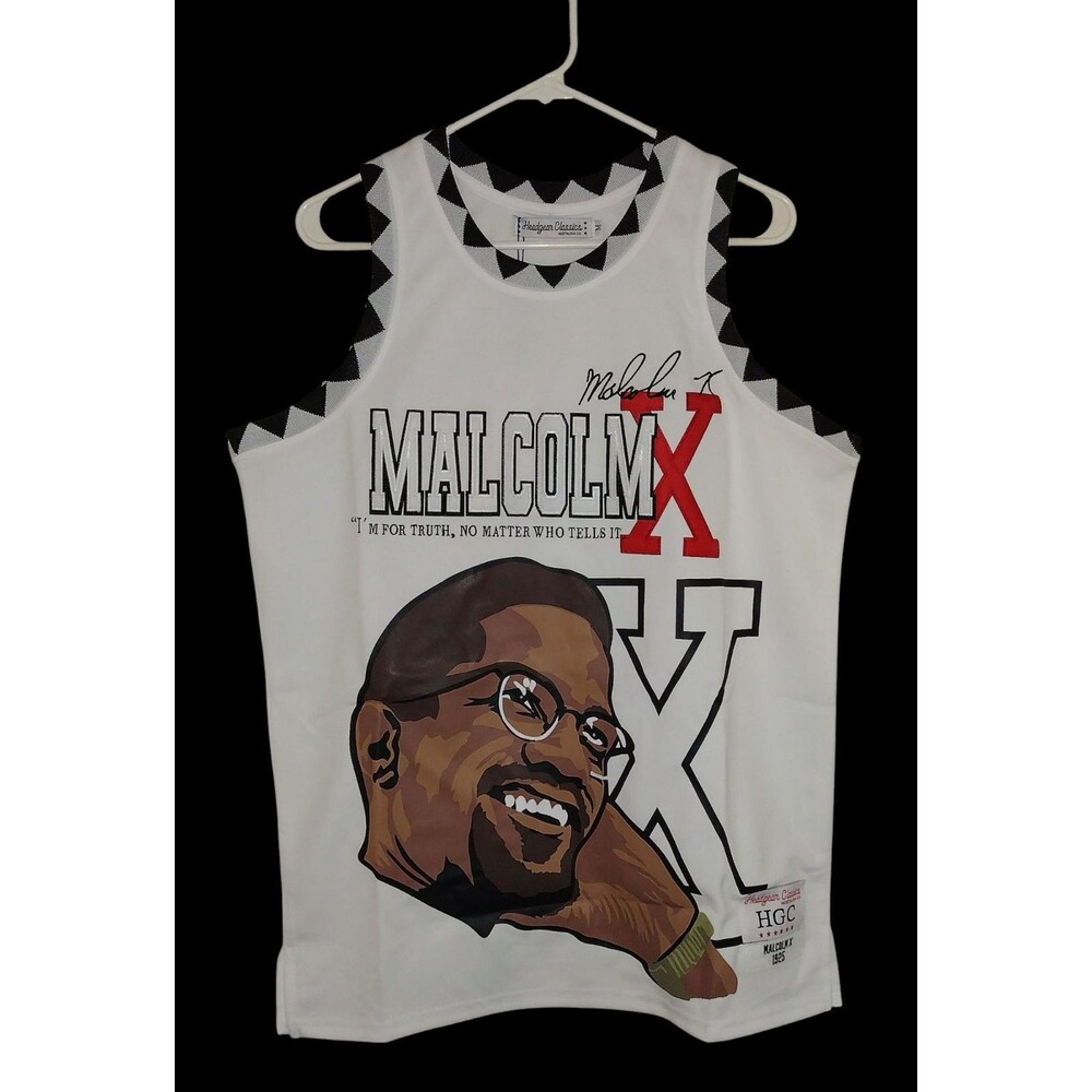 Malcolm X Basketball Jersey Men's Size Medium HEADGEAR CLASSICS NWT